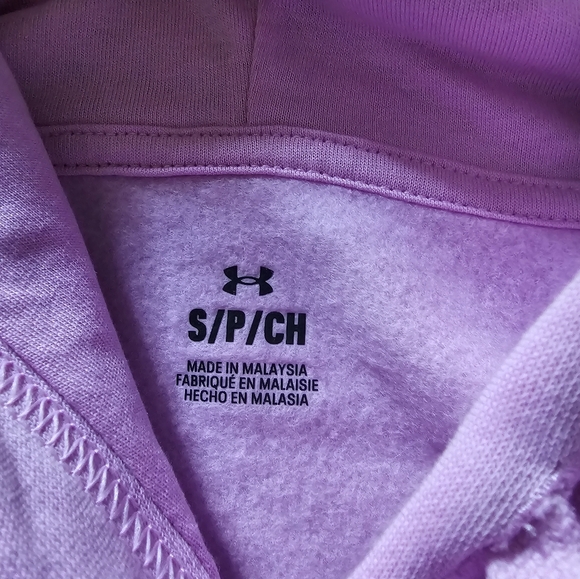 Under Armour Long Sleeves Pink Pullover Hoodie Sweatshirt Women's Size Small - Picture 6 of 12